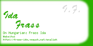 ida frass business card